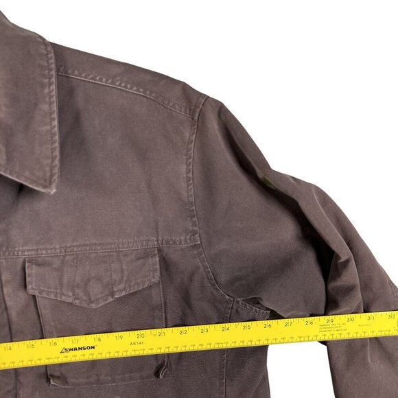 Aigle Brown XXL Duck Canvas Chore Jacket Barn Workwear Ranch Hiking Trekking - Picture 10 of 16